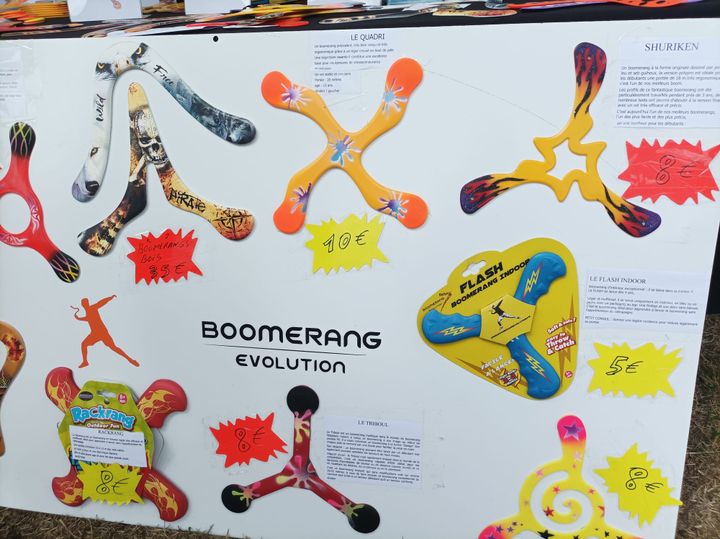 Il existe de nombreux types de boomerangs, adaptés à chaque épreuve. (ELIO BONO)