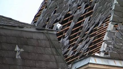 De l'Auvergne-Rhône-Alpes à la Bourgogne, en passant par la Bretagne, les orages ont fait de nouveaux dégâts dans la nuit du mardi 21 au mercredi 22 juin. Des grêlons de plus en plus gros sont notamment tombés.&nbsp; (CAPTURE ECRAN FRANCE 3)