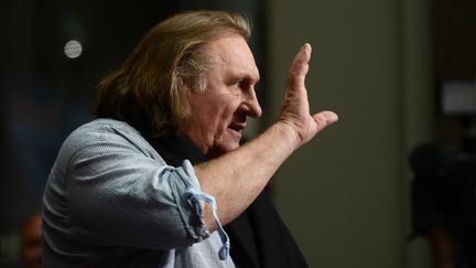 G&eacute;rard Depardieu lors de la pr&eacute;sentation d'"Ast&eacute;rix et Ob&eacute;lix : au service de Sa Majest&eacute;", le 1er octobre 2012, &agrave; Berlin (Allemagne). (JOHANNES EISELE / AFP)