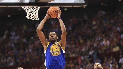 Le joueur Kevin Durant des Golden State Warriors, le 5 octobre 2017. (MAXPPP)