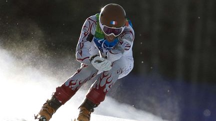 Vincent Gauthier-Manuel a remport&eacute; une m&eacute;daille d'or en slalom g&eacute;ant, samedi 15 mars 2014 &agrave; Sotchi (Russie), lors des Jeux paralympiques. (JONATHAN HAYWARD / AP / SIPA)