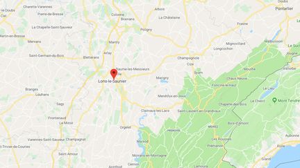 Lons-le-Saunier, dans le Jura. (GOOGLE MAPS)