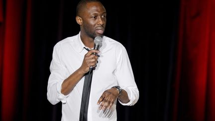 Thomas Ngijol est la nouvelle cible de&nbsp;CopyComic, qui a dévoilé lundi une vidéo accusant l'humoriste d'avoir plagié&nbsp;des figures américaines du standup. (SYSPEO/SIPA)