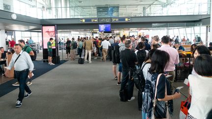 L'aéroport de Marseille-Provence, le 20 juin 2023. (ALINE MORCILLO / HANS LUCAS / AFP)