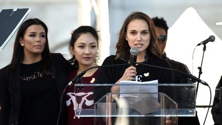 L'actrice Nathalie Portman, le 20 janiver 2018 à Los Angeles, aux Etats-Unis. (AMANDA EDWARDS / GETTY IMAGES NORTH AMERICA / AFP)