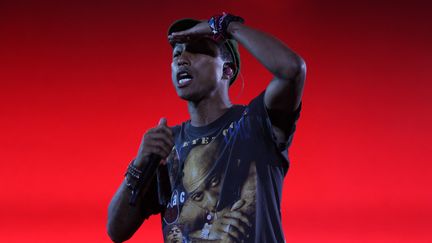 Pharrell Williams durant Lollapalooza à en 2015 (AMAURI NEHN / BRAZIL PHOTO PRESS)