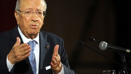 Bedji Caïd Sebsi, 1er ministre tunisien (AFP/FETHI BELAID)