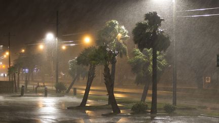 L'Ouragan Nate est passé à Biloxi, dans le Mississippi aux Etats-Unis, samedi 7 octobre 2017. (MARK WALLHEISER / GETTY IMAGES NORTH AMERICA / AFP)