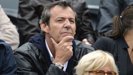 Le présentateur de TV Jean-Luc Reichmann à Roland Garros, à Paris, en 2015. (MIGUEL MEDINA / AFP)