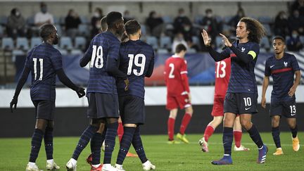 Le n°19 d'Amine Gouiri a très souvent été aperçu dans la surface adverse. (FREDERICK FLORIN / AFP)