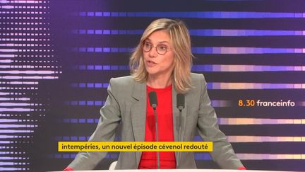 Agnès Pannier-Runacher était l'invité du 8h30 franceinfo du jeudi 24 octobre. (FRANCEINFO / RADIOFRANCE)