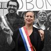 La députée Mathilde Panot en compagnie d'autres cadres de La France insoumise, à Paris, le 23 juin 2021. (BERTRAND GUAY / AFP / ELLEN LOZON / FRANCEINFO)