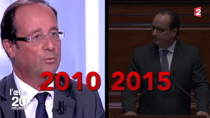 En 2010, François Hollande alors député se prononçait fermement contre la déchéance de nationalité. (FRANCE 2)