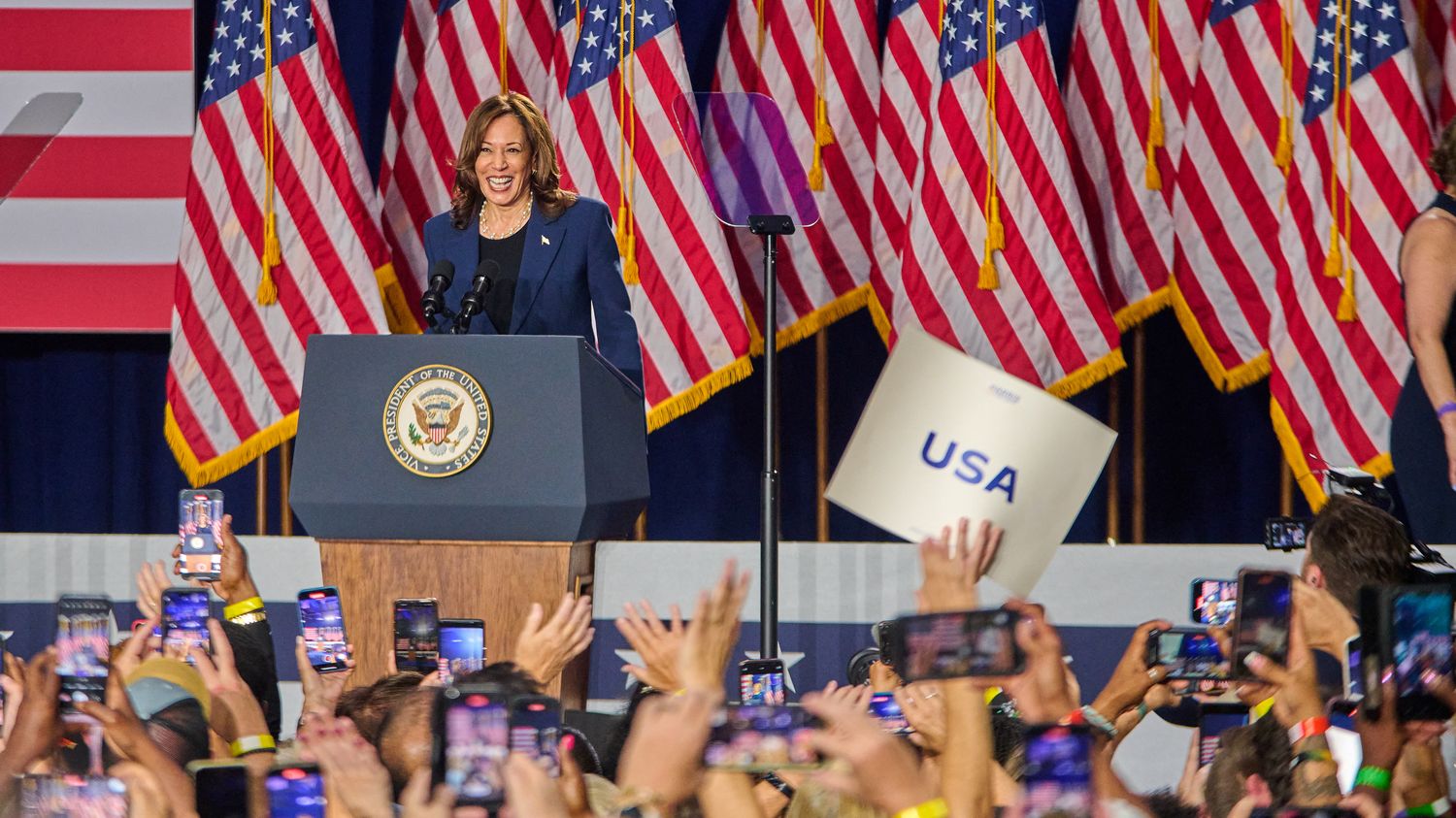 In Philadelphia waren de Afro-Amerikaanse kiezers verdeeld over de benoeming van Kamala Harris