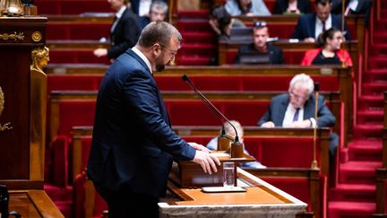 Le député de Gironde, Grégoire de Fournas (RN) à l'Assemblée nationale le 2 novembre 2022. (AMAURY CORNU / HANS LUCAS)