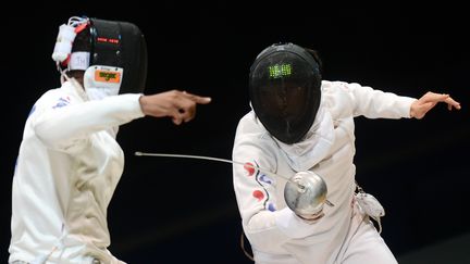 Park Sang-Young en or à l'épée (VLADIMIR ASTAPKOVICH / RIA NOVOSTI)