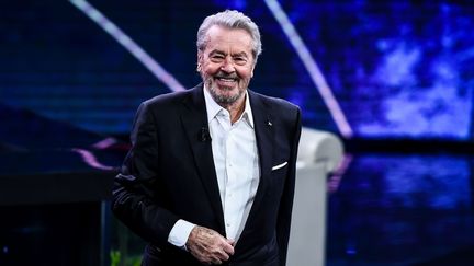 Alain Delon lors d'une émission à Milan en Italie, le 25 mars 2018. (NICOLA MARFISI/AGF/SIPA)