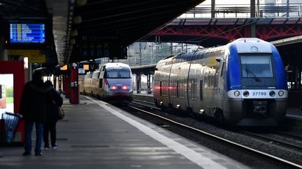 Un TGV et un train TER en gare de Nancy (Meurthe-et-Moselle) le 29 décembre 2019. (MAXPPP)