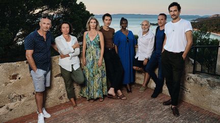 Le jury du Porquerolles Film Festival&nbsp; 2022. (BERTRAND NOEL)