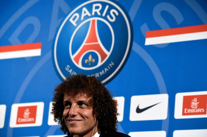 David Luiz lors de son arrivée au PSG