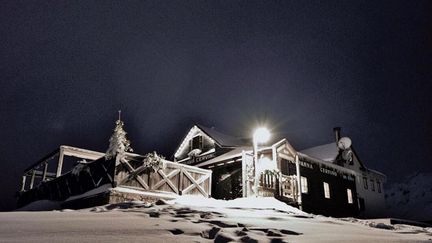 Photo du refuge de montagne italien postée sur Facebook, le 6 février 2017. (CAPTURE D'ECRAN / REFUGE DE MONTAGNE GUIDE DEL CERVINO)