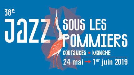 Affiche de l'édition 2019 du festival Jazz sous les pommiers (24 mai-1er juin 2019) (L'Atelier du Bourg)