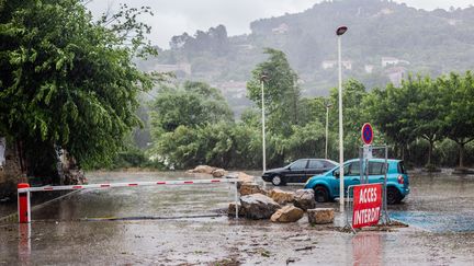 Inondations dues aux fortes pluies le 12 juin 2020 à Anduze, au nord du Gard. (BENJAMIN POLGE / HANS LUCAS)