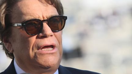 L'homme d'affaires Bernard Tapie au stade V&eacute;lodrome de Marseille (Bouches-du-Rh&ocirc;ne), dimanche 26 mai 2013. (KARINE VILLALONGA / SIPA)