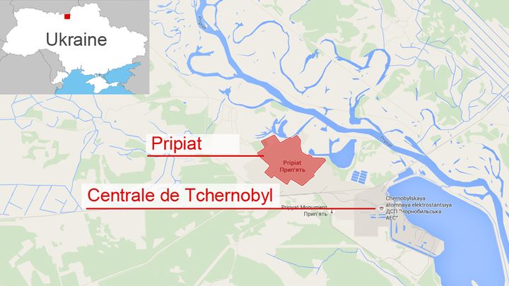 &nbsp; (Pripiat / Ukraine  © Google map)