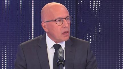 Eric Ciotti, député LR des Alpes-Maritimes et candidat à la primaire de la droite, est l'invité du 8h30&nbsp;franceinfo, mardi 31 août (FRANCEINFO / RADIOFRANCE)