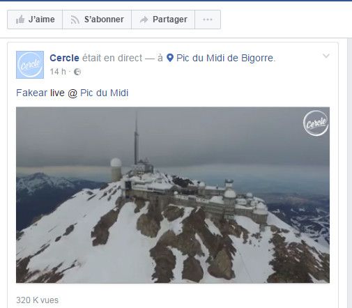 Page d''accueil Web TV Cercle sur Facebook
 (Cercle)