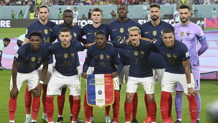 L'équipe de France lors de la Coupe du monde 2022, contre l'Australie, le 22 novembre 2022 au Qatar. (FRANK HOERMANN/SVEN SIMON / MAXPPP)