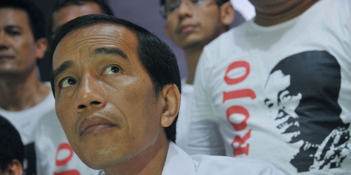 Joko Widodo lors d'une conférence de presse à Jakarta, le 11 avril 2014. (AFP PHOTO / BAY ISMOYO)