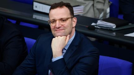 Le ministre de la santé allemand, Jens Spahn, au Bundestag, à Berlin (Allemagne), le 14 février 2019. (GREGOR FISCHER / DPA / AFP)