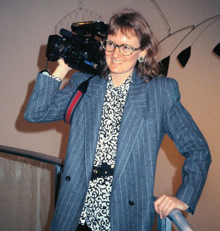 La réalisatrice américaine Merrill Aldighieri au Museum of Modern Art de New York, le 5 mai 1988. (JOHN A. MOZZER / HTTPS://JAMWORKS.SMUGMUG.COM/)