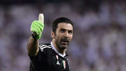 Le gardien&nbsp;Gianluigi Buffon, le 6 juillet 2018, au stade&nbsp;Santiago Bernabeu, à Madrid. (JAVIER SORIANO / AFP)