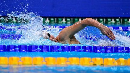 La nageuse polonaise Alicja Tchorz a dû rentrer dans son pays et ne participera pas aux JO de Tokyo, suite à une erreur administrative commise par sa fédération.&nbsp; (TOBIAS SCHWARZ / AFP)