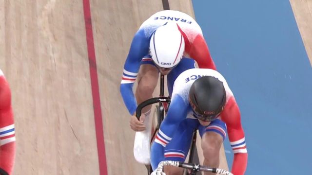 Longtemps devant, l'équipe de France de vitesse craque en fin de course et laisse échapper le bronze lors de la finale B face aux Espagnols.