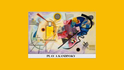 Une application met ce tableau de Vassily Kandinsky, "Jaune, rouge, bleu"&nbsp;(1925), en musique (© Centre Pompidou et Google Arts & Culture)