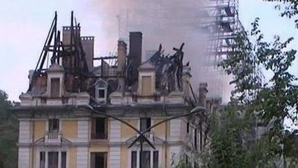 Aix-les-Bains : Incendie de l'ancien palace "Le Bernascon"