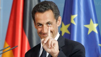 Nicolas Sarkozy, le 16 mai 2007 &agrave; Berlin. (RAINER JENSEN / DPA / AFP)