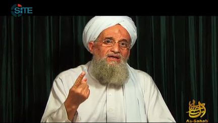 Le leader d'Al-Qa&iuml;da,&nbsp;Ayman Al-Zawahiri, dans une vid&eacute;o diffus&eacute;e le 26 octobre 2012. (SITE INTELLIGENCE GROUP / AFP)