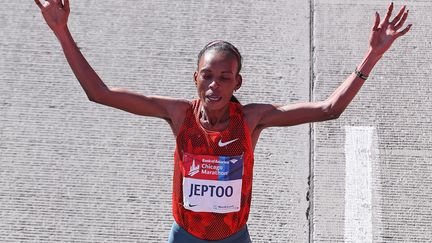 Rita Jeptoo avait été suspendue deux ans pour dopage. Sa suspension a été doublée. (JONATHAN DANIEL / GETTY IMAGES NORTH AMERICA)