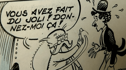 Planche présentée au Musée de la bande dessinée d'Angoulême
 (France3/culturebox)