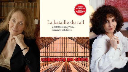 Annie Ernaux (à gauche) et Geneviève Brisac (à droite) font partie d'une trentaine d'écivains qui ont écrit des textes pour "La Bataille du rail", un livre publié en solidarité avec les cheminots en grève
 (A gauche © photo Andersen Ulf / SIPA - A droite © Ulf Andersen / Aurimages / AFP)