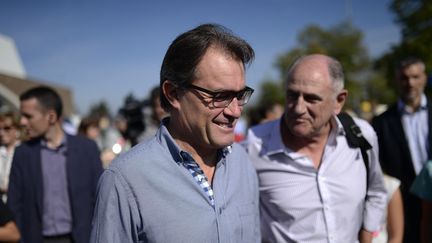 Le pr&eacute;sident du gouvernement r&eacute;gional de Catalogne, Artur Mas, le 11 octobre 2014. (JOSEP LAGO / AFP)