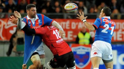 Joaquim Tuculet est parvenu à canaliser les assauts du RCT. (JEAN PIERRE CLATOT / AFP)