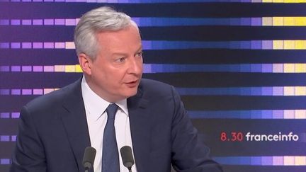 Bruno Le Maire, ministre de l’Economie, des Finances et de la Relance, était mardi 1er mars l’invité du 8h30 franceinfo.&nbsp; (FRANCEINFO / RADIOFRANCE)