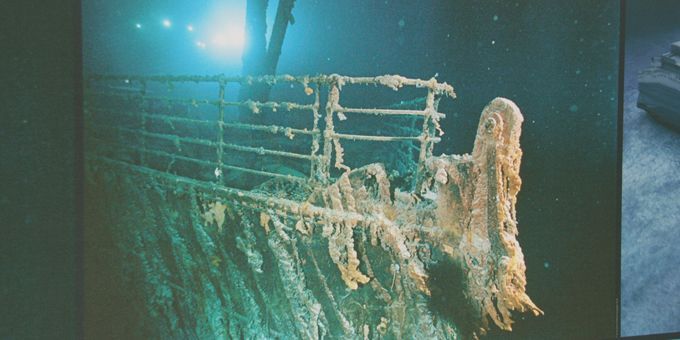 L&#039;épave du Titanic découverte en 1985 à 3800 mètres de fond
 (DR)