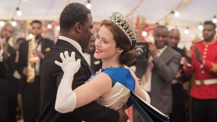 Le phénomène&nbsp;de la série "The Crown" sur la vie de la reine Elizabeth II, incarnée ici par Claire Foy. (7E ART/LEFT BANK PICTURES/NETFLIX)